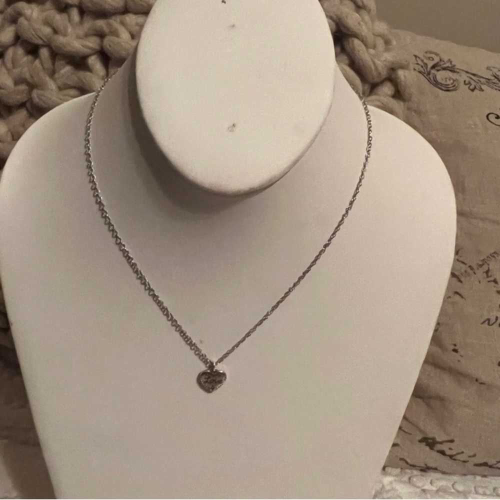 Brighton heart pendant necklace with dust bag NWT